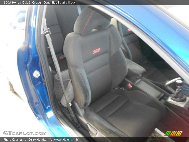 Dyno Blue Pearl / Black 2009 Honda Civic Si Coupe