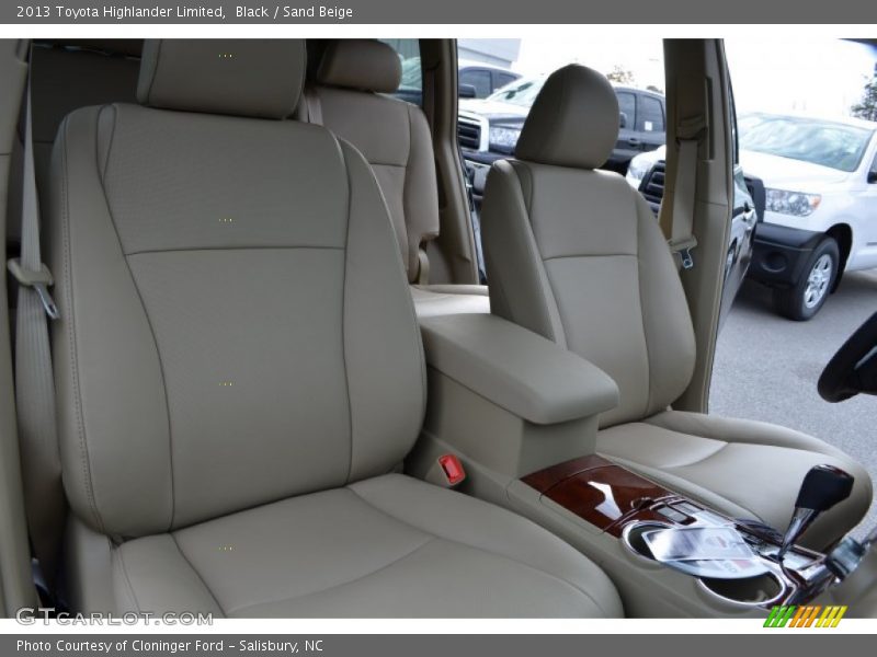 Black / Sand Beige 2013 Toyota Highlander Limited