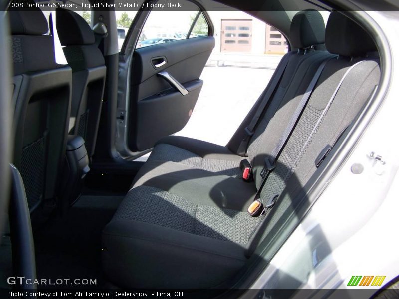 Liquid Silver Metallic / Ebony Black 2008 Pontiac G6 Sedan