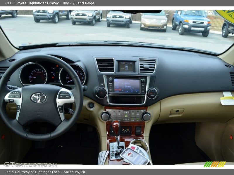 Black / Sand Beige 2013 Toyota Highlander Limited