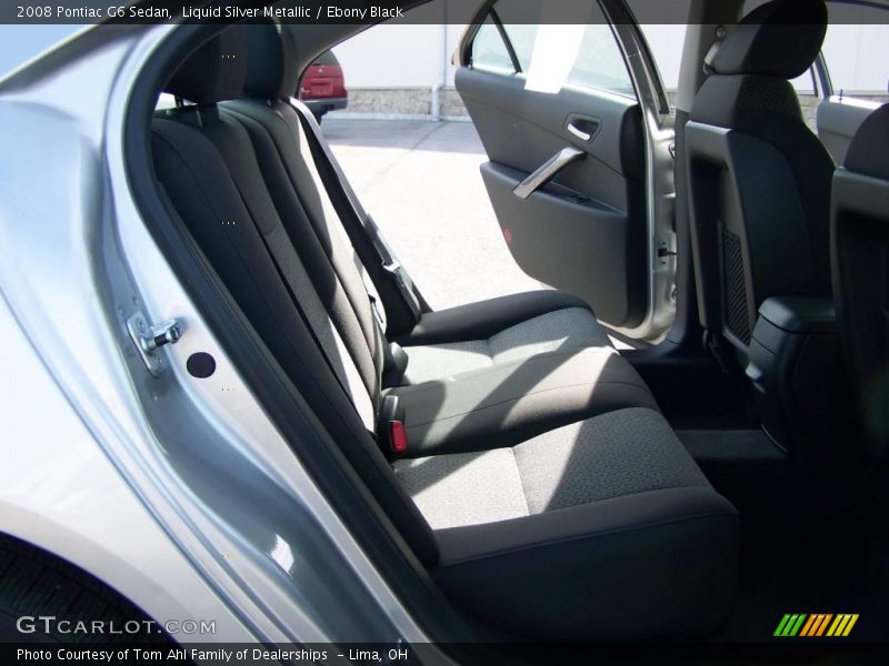 Liquid Silver Metallic / Ebony Black 2008 Pontiac G6 Sedan