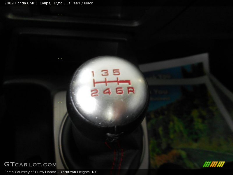 Dyno Blue Pearl / Black 2009 Honda Civic Si Coupe