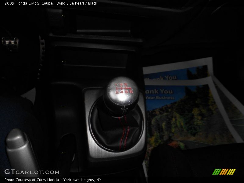 Dyno Blue Pearl / Black 2009 Honda Civic Si Coupe