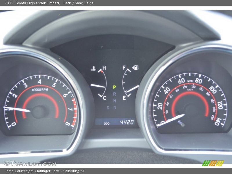 Black / Sand Beige 2013 Toyota Highlander Limited