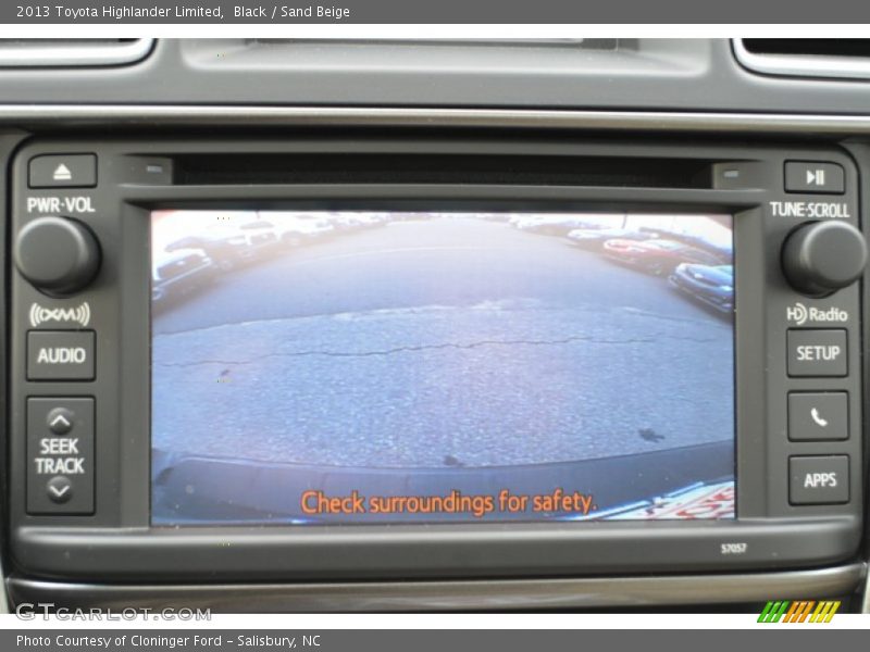 Black / Sand Beige 2013 Toyota Highlander Limited