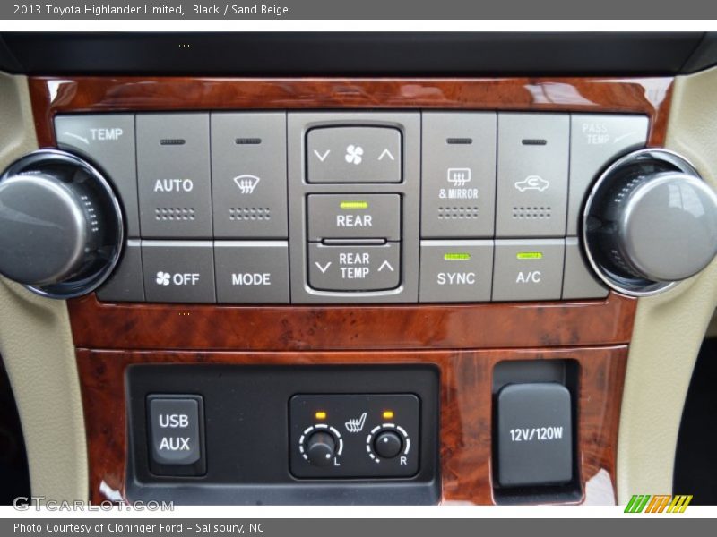 Black / Sand Beige 2013 Toyota Highlander Limited