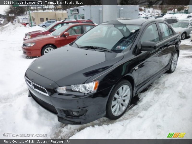 Tarmac Black Pearl / Black 2011 Mitsubishi Lancer GTS