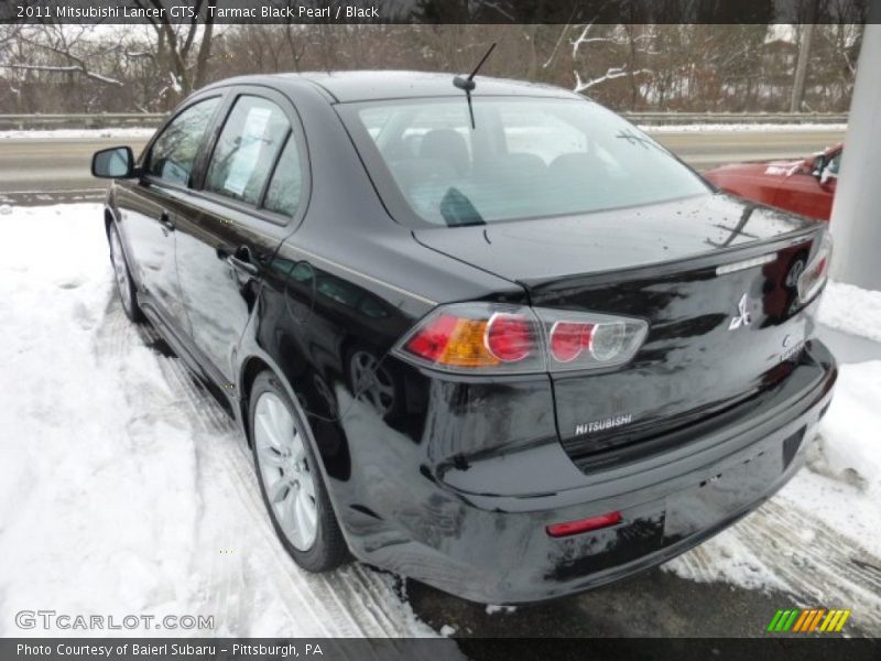 Tarmac Black Pearl / Black 2011 Mitsubishi Lancer GTS