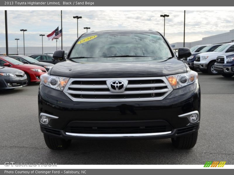 Black / Sand Beige 2013 Toyota Highlander Limited