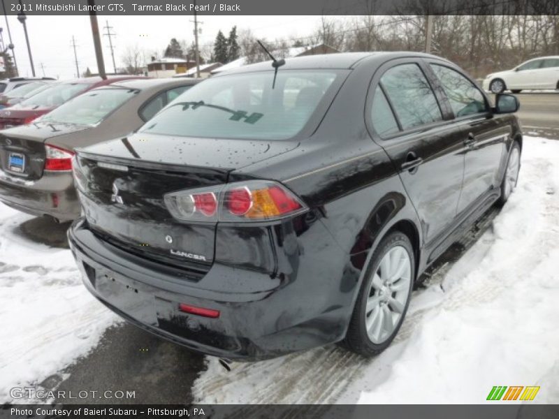 Tarmac Black Pearl / Black 2011 Mitsubishi Lancer GTS