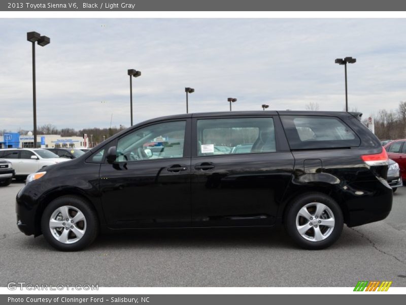 Black / Light Gray 2013 Toyota Sienna V6