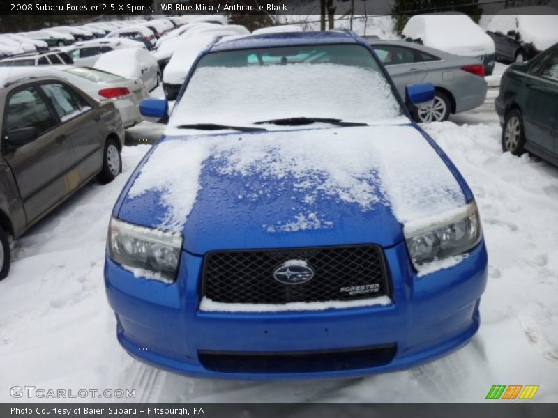 WR Blue Mica / Anthracite Black 2008 Subaru Forester 2.5 X Sports