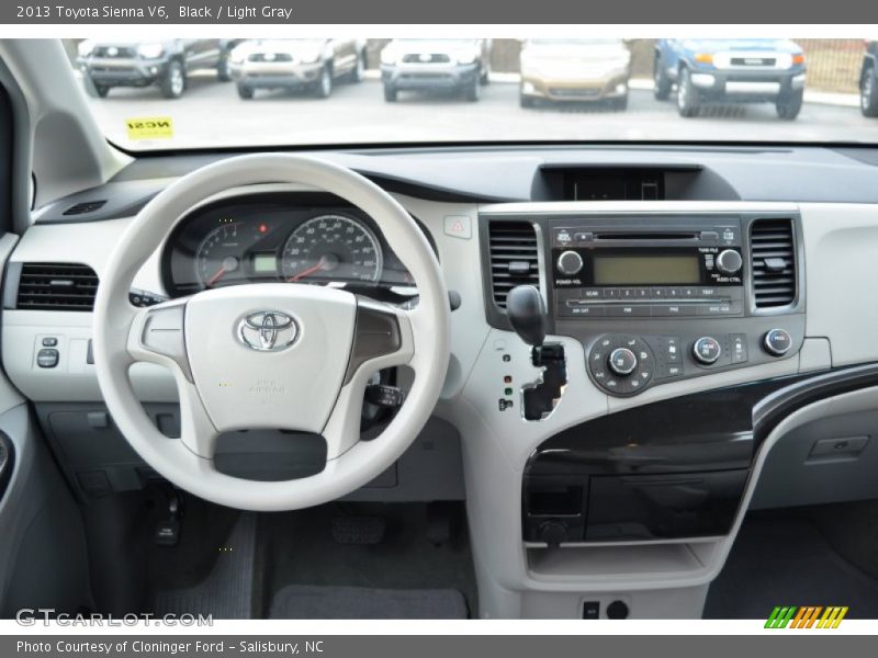 Black / Light Gray 2013 Toyota Sienna V6