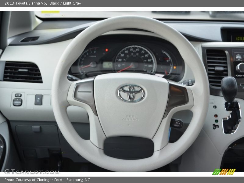 Black / Light Gray 2013 Toyota Sienna V6