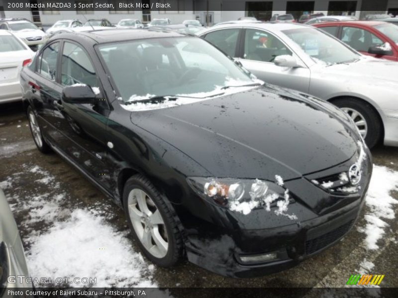 Black Mica / Black 2008 Mazda MAZDA3 s Sport Sedan