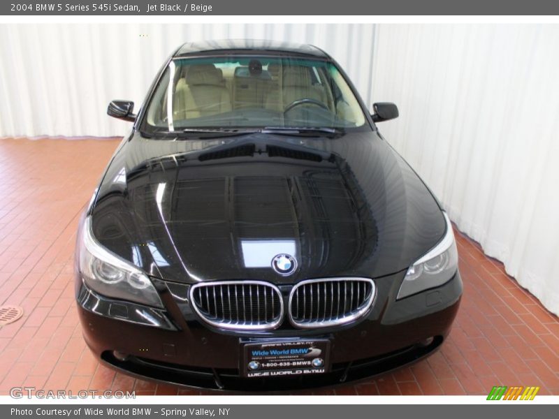 Jet Black / Beige 2004 BMW 5 Series 545i Sedan