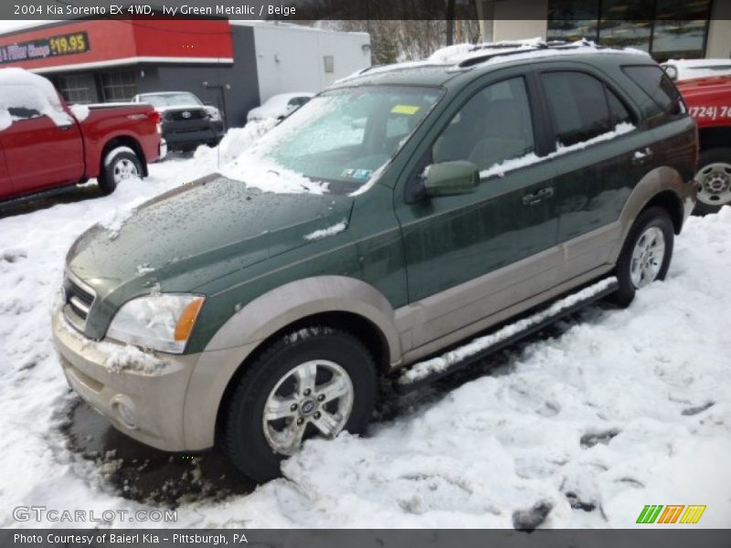 Ivy Green Metallic / Beige 2004 Kia Sorento EX 4WD