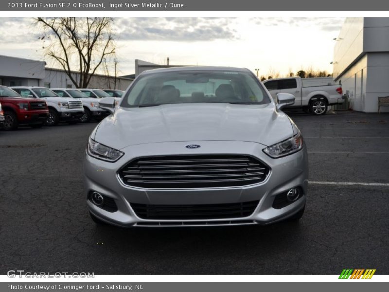 Ingot Silver Metallic / Dune 2013 Ford Fusion SE 2.0 EcoBoost