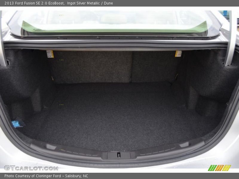 Ingot Silver Metallic / Dune 2013 Ford Fusion SE 2.0 EcoBoost