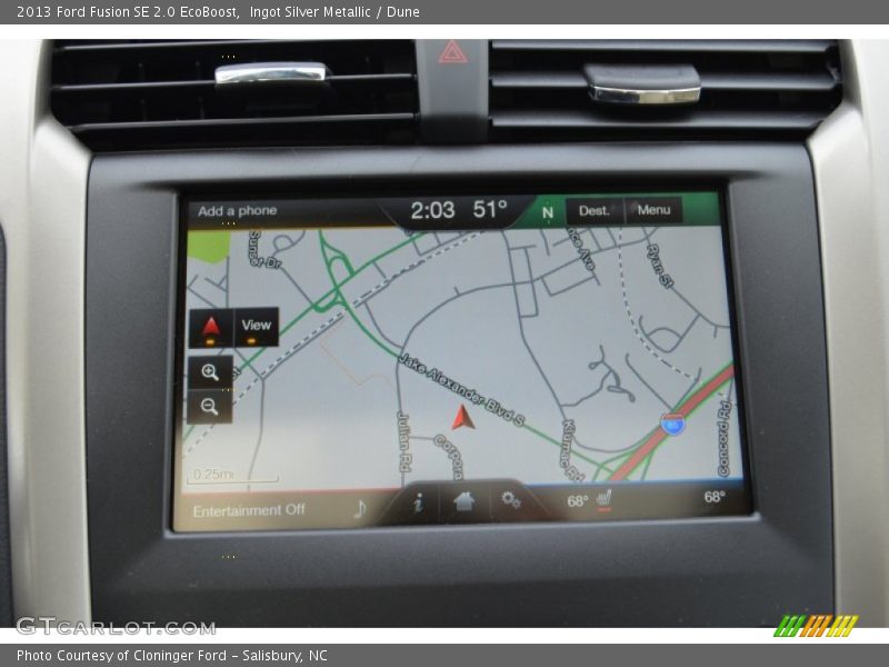 Navigation of 2013 Fusion SE 2.0 EcoBoost