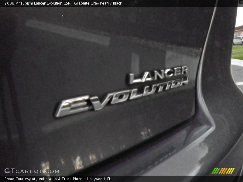 Graphite Gray Pearl / Black 2008 Mitsubishi Lancer Evolution GSR