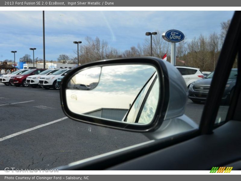 Ingot Silver Metallic / Dune 2013 Ford Fusion SE 2.0 EcoBoost