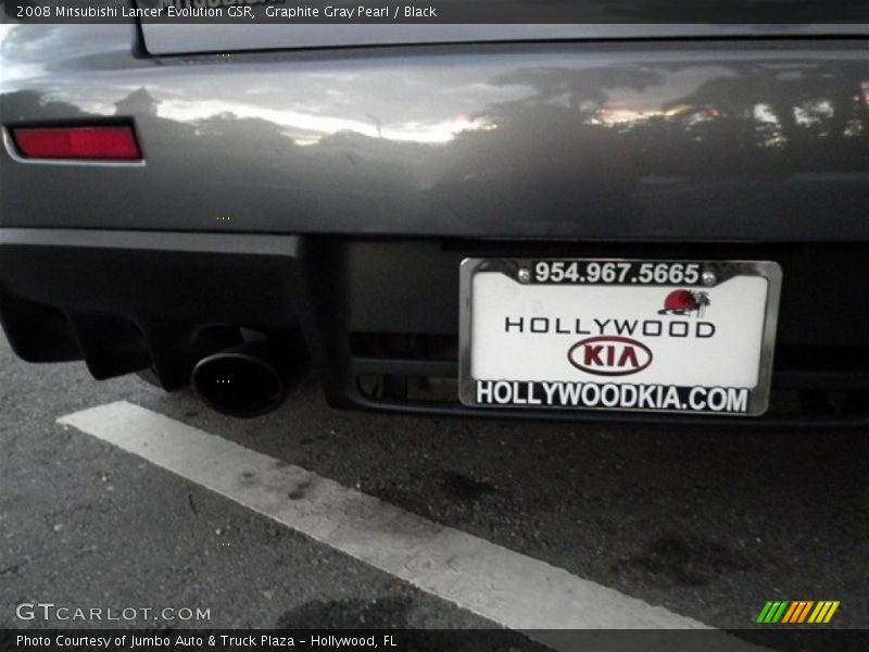 Graphite Gray Pearl / Black 2008 Mitsubishi Lancer Evolution GSR