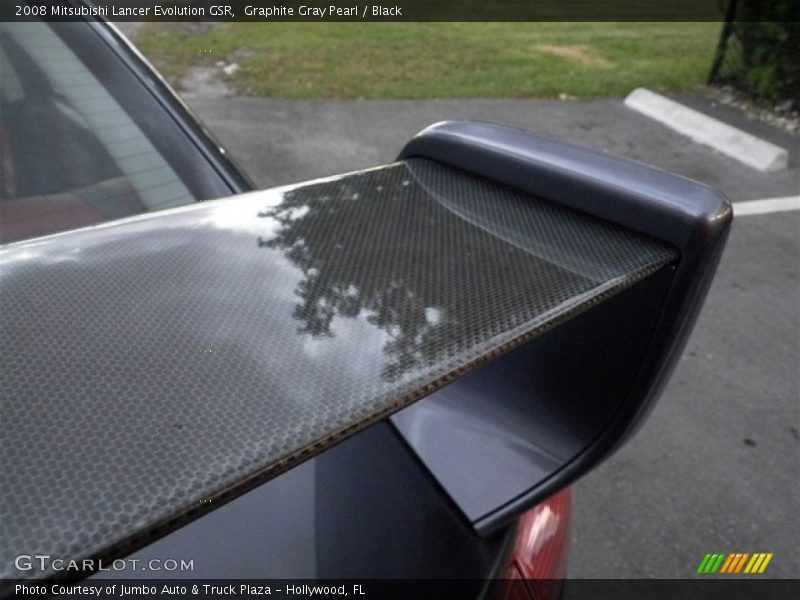 Graphite Gray Pearl / Black 2008 Mitsubishi Lancer Evolution GSR