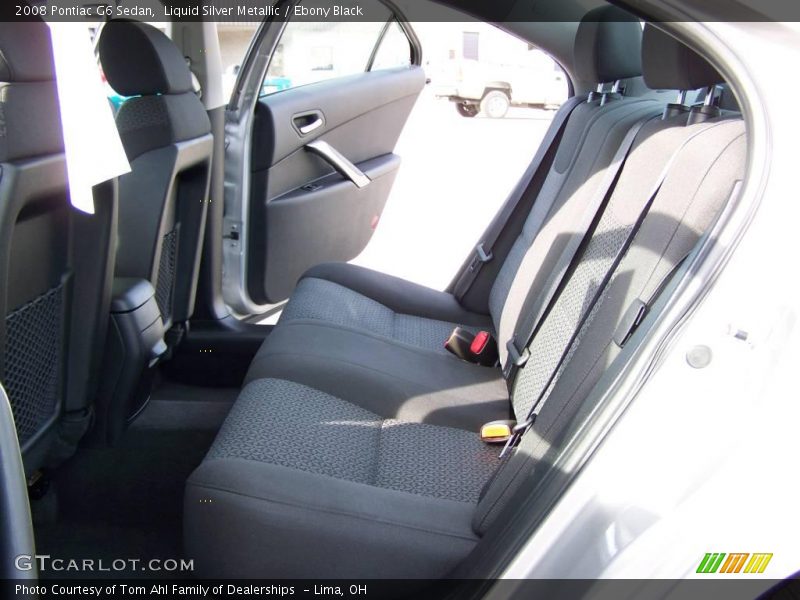Liquid Silver Metallic / Ebony Black 2008 Pontiac G6 Sedan