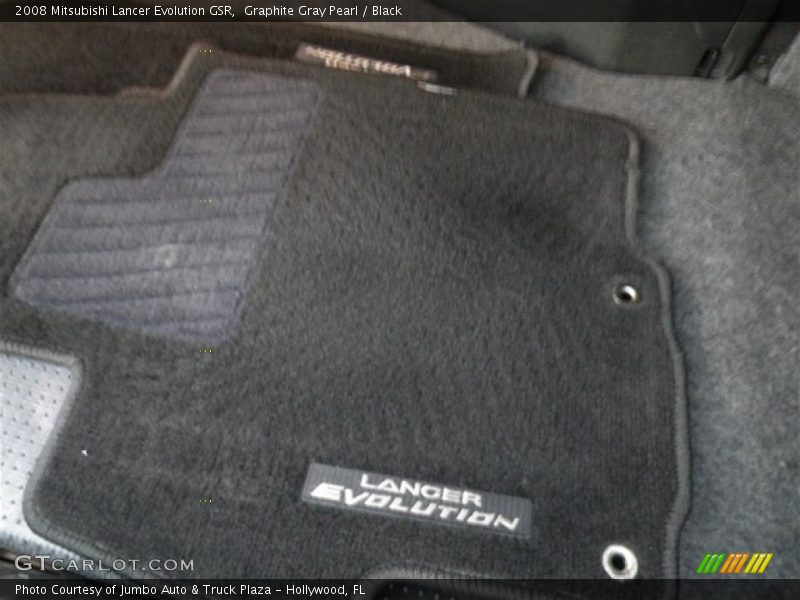 Graphite Gray Pearl / Black 2008 Mitsubishi Lancer Evolution GSR