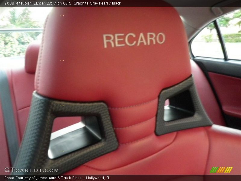 Graphite Gray Pearl / Black 2008 Mitsubishi Lancer Evolution GSR