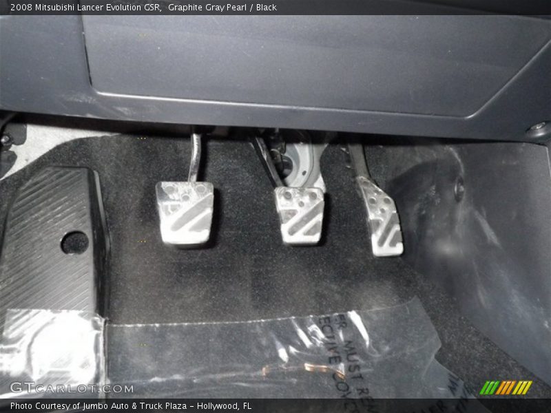 Graphite Gray Pearl / Black 2008 Mitsubishi Lancer Evolution GSR