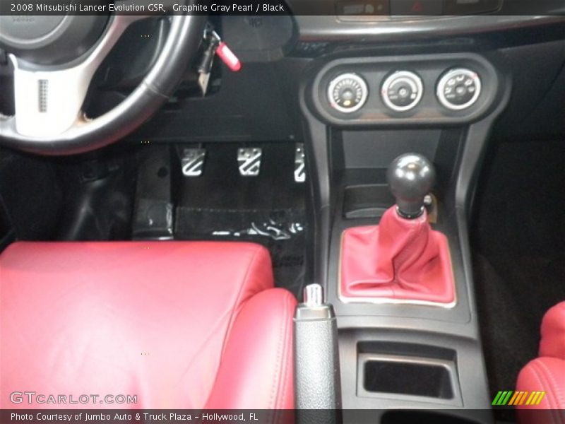 Graphite Gray Pearl / Black 2008 Mitsubishi Lancer Evolution GSR