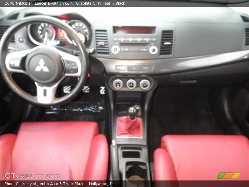 Graphite Gray Pearl / Black 2008 Mitsubishi Lancer Evolution GSR