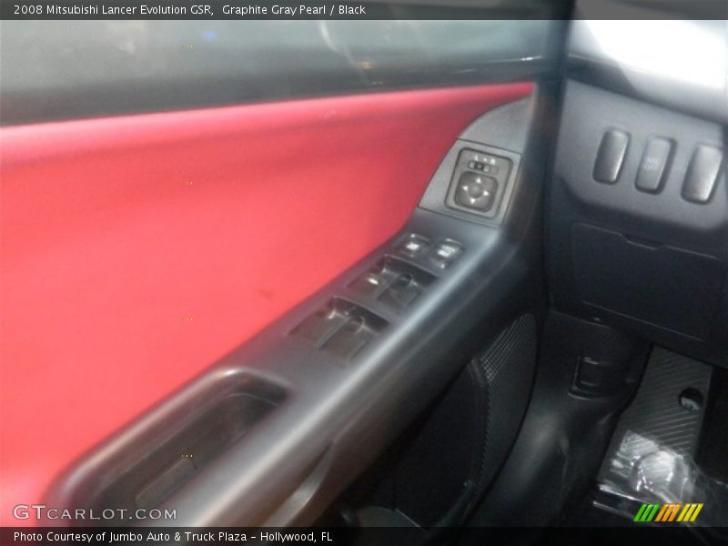 Graphite Gray Pearl / Black 2008 Mitsubishi Lancer Evolution GSR