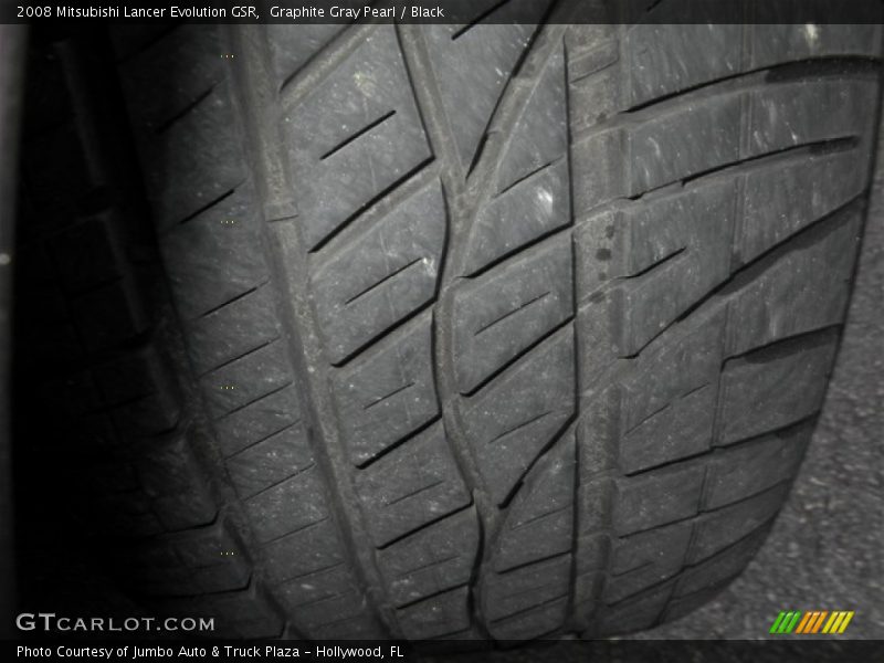 Graphite Gray Pearl / Black 2008 Mitsubishi Lancer Evolution GSR
