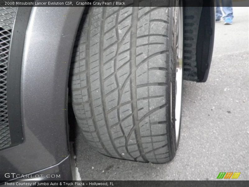 Graphite Gray Pearl / Black 2008 Mitsubishi Lancer Evolution GSR
