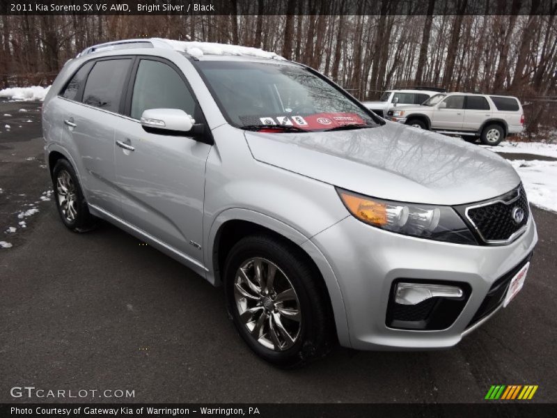 Bright Silver / Black 2011 Kia Sorento SX V6 AWD