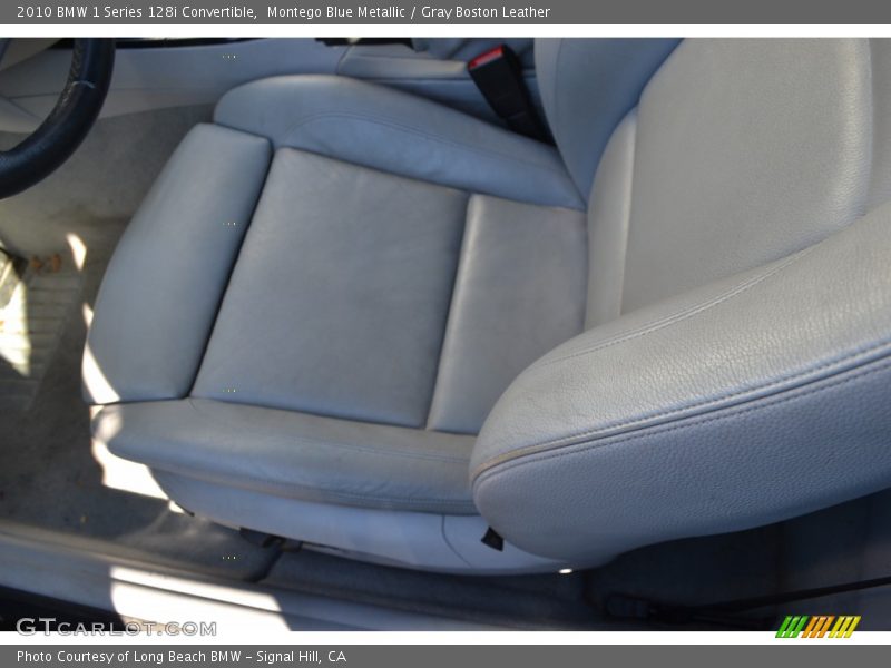 Montego Blue Metallic / Gray Boston Leather 2010 BMW 1 Series 128i Convertible