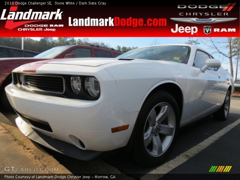 Stone White / Dark Slate Gray 2010 Dodge Challenger SE