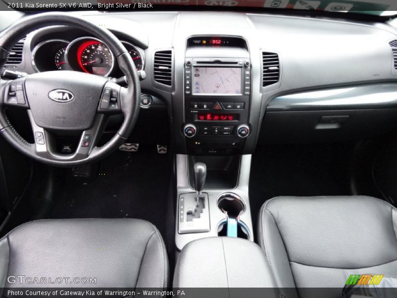 Bright Silver / Black 2011 Kia Sorento SX V6 AWD