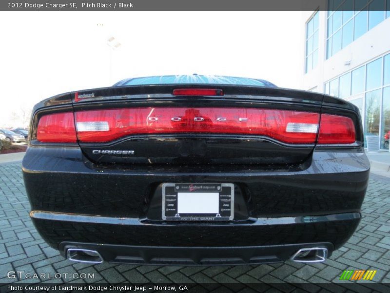 Pitch Black / Black 2012 Dodge Charger SE