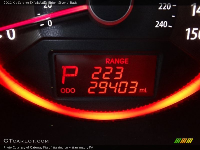 Bright Silver / Black 2011 Kia Sorento SX V6 AWD