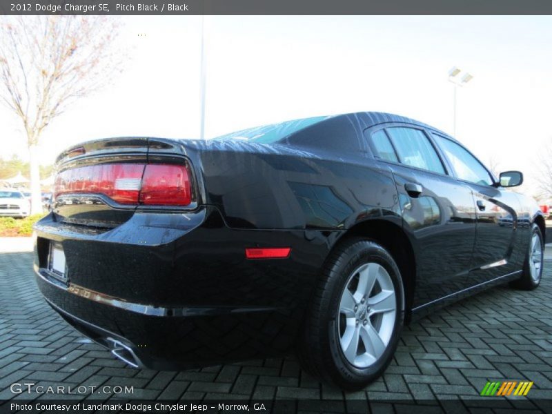 Pitch Black / Black 2012 Dodge Charger SE
