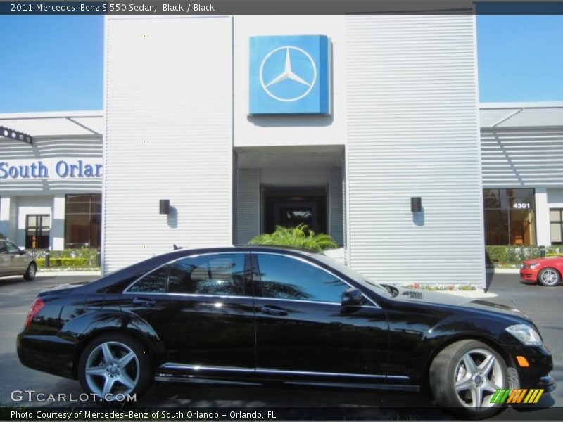 Black / Black 2011 Mercedes-Benz S 550 Sedan