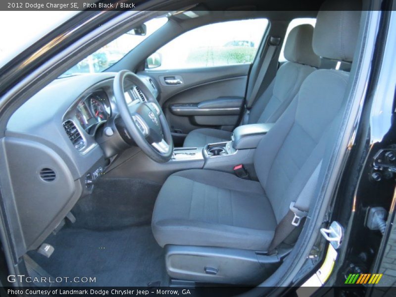 Pitch Black / Black 2012 Dodge Charger SE