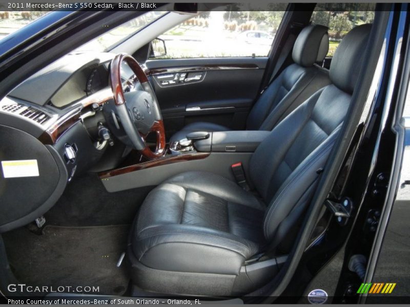 Black / Black 2011 Mercedes-Benz S 550 Sedan