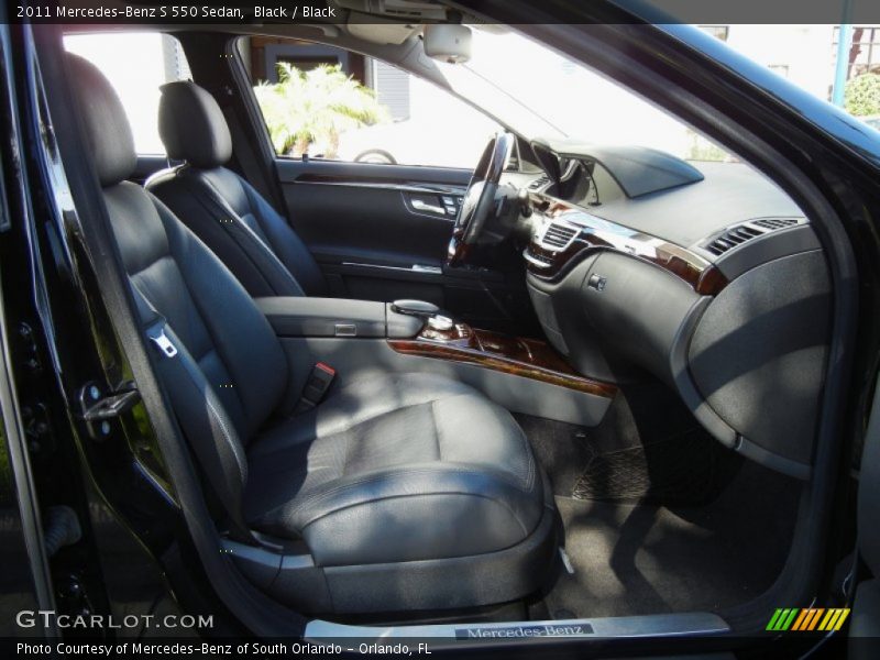 Black / Black 2011 Mercedes-Benz S 550 Sedan