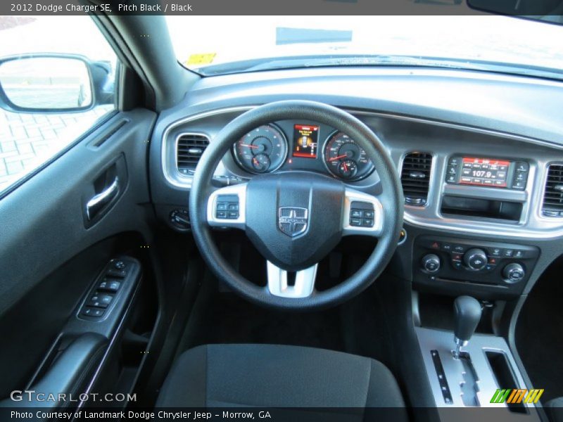 Pitch Black / Black 2012 Dodge Charger SE