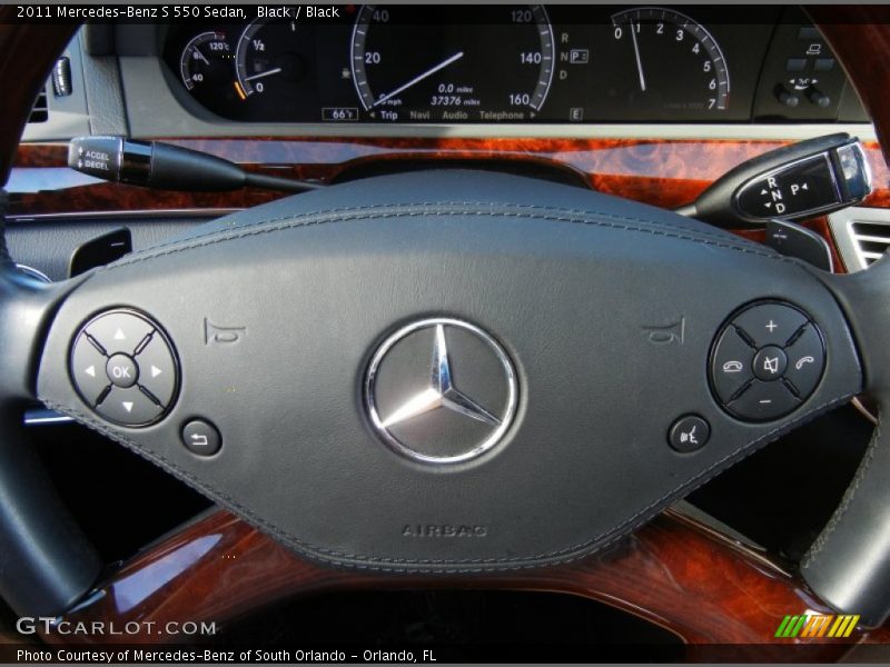 Black / Black 2011 Mercedes-Benz S 550 Sedan